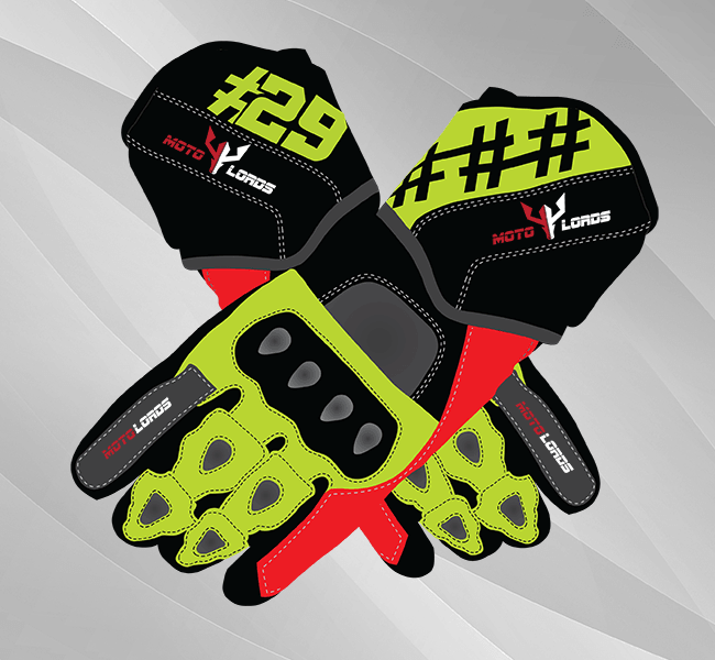 Andrea Iannone MotoGP 2020 Leather Race Gloves - Motorcycle Riding Custom Leather Apparel