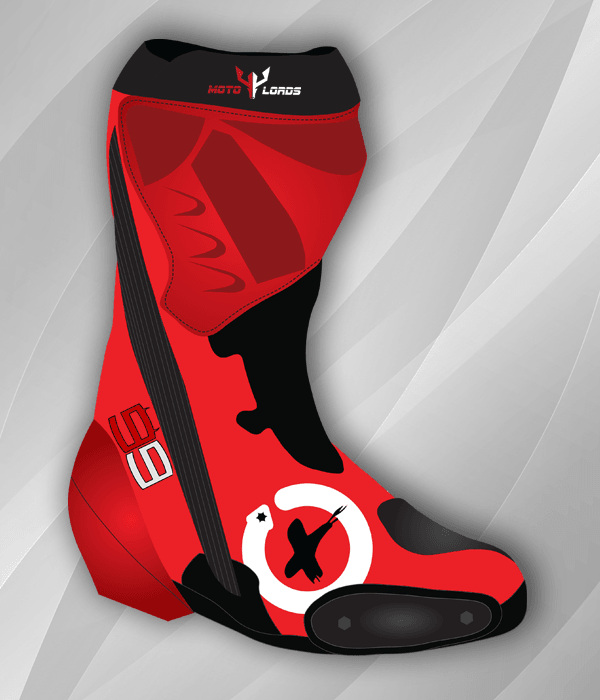 Jorge Lorenzo MotoGP 2020 Leather Race Boots - Motorcycle Riding Custom Leather Apparel