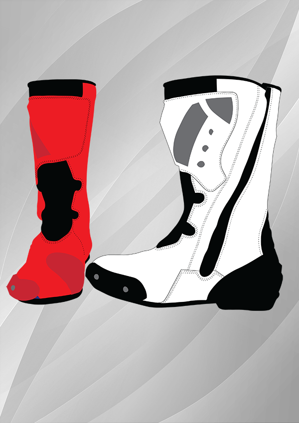 jorge lorenzo ducati flexbox motogp 2017 leather boots - Motorcycle Riding Custom Leather Apparel