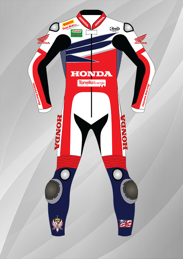 honda racing gear Nicky Hayden Ducati 2012 Leather Suit